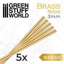 5x Tiges de Laiton 3 mm - pour