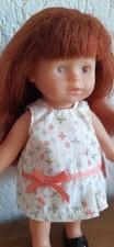 Poupée mini Corolline rousse frange