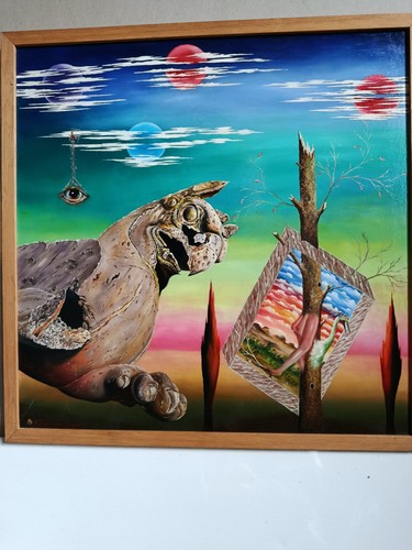 Tableau surrealiste huile