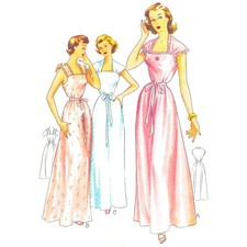 Patron De Couture Vintage Années 1940, Chemise De Nuit - Plusieurs Tailles