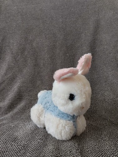 Peluche lapin blanc bleu - z/, et