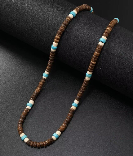 Collier homme perles - collier,