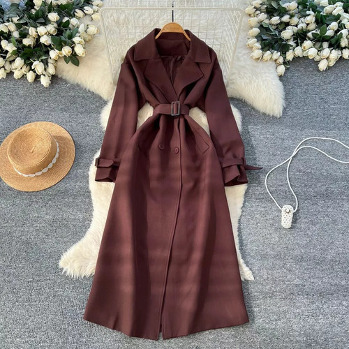 Trench long femme - trench, avec