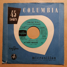 EDITH PIAF : les amants merveilleux / Cri du coeur 7" 45T COLUMBIA SCRF 413 VG+