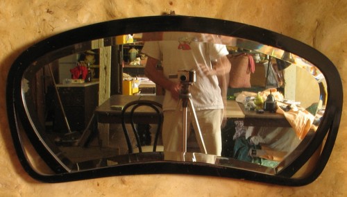 Miroir thonet bois - bois, courbé