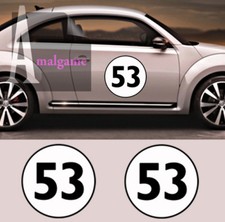 2 X NUMERO 53 VOLKSWAGEN VW