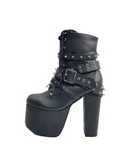 Demonia Boots Uk7 Blk Fpj04