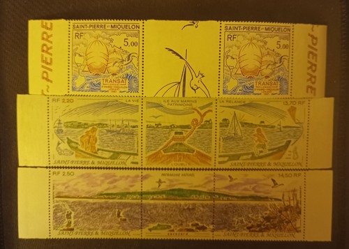 Lot blocs timbres saint pierre - timbres, saint-pierre