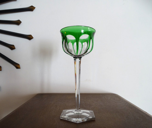 Verre vin rhin cristal - , doublé