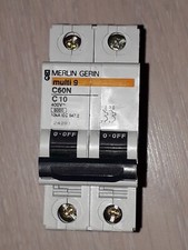 Disjoncteur Merlin Gérin C60N C10 24201 2P