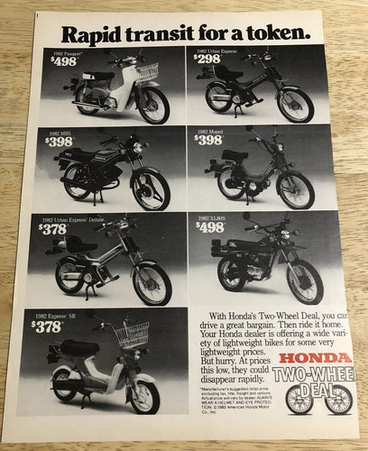 1986 honda two wheel bikes - 1986,