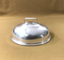 cloche de service ovale couvre plat en métal argenté 24 x 17 Table Plateau N°3