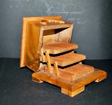 Boite coffret à cigarette vintage en bois - Cave à cigare présentoir