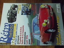 7µ?§ Revue Retro Hebdo n°8 Porsche 911 T Targa Half-Track White M3 Latil 1916