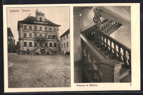 Carte postale iphofen mairie - postale,