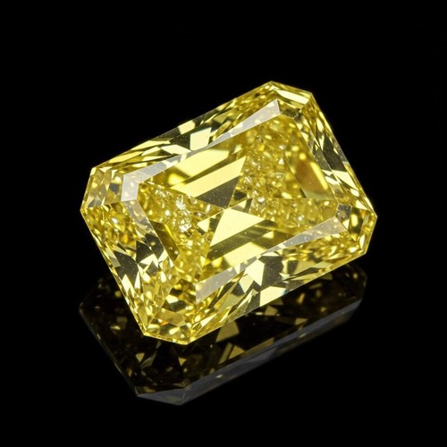 Bague diamant jaune - , radiant