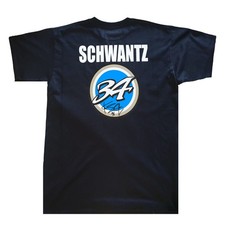 T-Shirt Noir Kevin Schwantz 34, Signatures, Tailles XXXL