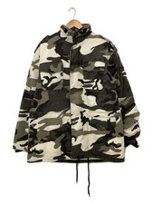 Veste M-65 Supreme Slayer Eagle, Taille L, Coton, Gris, Camouflage, 2016 AW