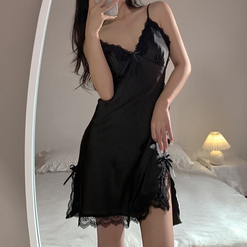 Femme satin dentelle - satin,