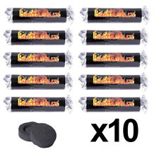 Lot de 10 rouleaux de 10 galets de charbon - Chicha - Pipe à eau - Narguilé