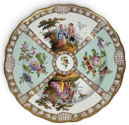 Meissen porcelaine assiette - meissen,