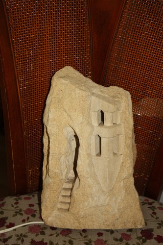 Sculpture pierre lampe - sculpture,