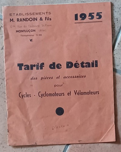 Ancien catalogue randoin - catalogue,