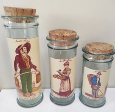 🍀Lot de 3 pots en verre