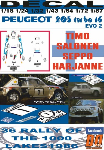 Decal peugeot 205 - peugeot,
