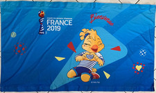 BANNIERE TISSU COLLECTOR COUPE DU MONDE FOOTBALL FEMININ FRANCE 2019 - ETTIE
