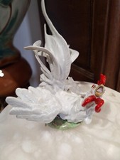 Figurine Coq De Combat Porcelaine