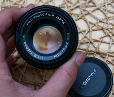 EBC X Fujinon 50mm 1:1.6 DM. Monture Fujica AX. Excellent état*