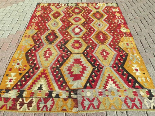 Ancien kilim anatolie tapis - ancien,