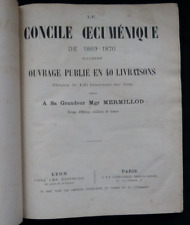LE CONCILE OECUMENIQUE DE 1869 -70 - LIVRE ANCIEN - RELIGION