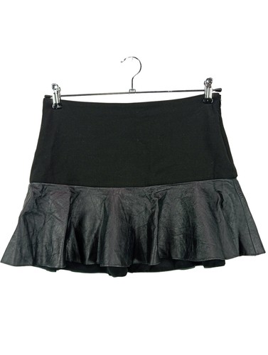 Zara jupe cuir synthétique - jupe, en