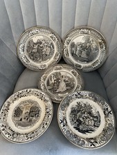 Lot de 5 assiettes anciennes