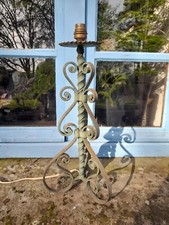 Pied De Lampe En Fer Forgé