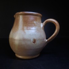 N23.481 pichet cruche poterie céramique grès marron art table fait main Menton