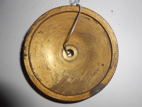 Paire bobèches bronze - de,
