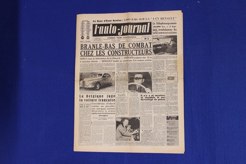 Auto journal 1ʳᵉ - -, année