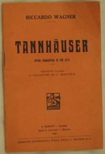 Richard Wagner Tannhauser Livret D'Opéra 1930 Barion Théâtre