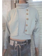 PULL BLEU CIEL  DE MARQUE