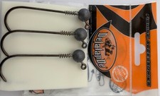 3 Têtes Plombées Delalande Pro Football 20GR 6/0 pour leurres souples 13 à 15 cm