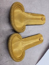 Paire d'épaulette dorée or