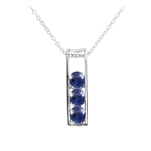 Collier saphir bleu - collier,