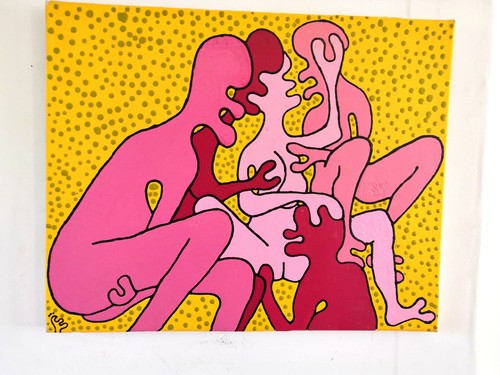 Huile sur toile street - , k1