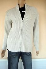 VESTE GILET COTTON A ZIP FERMETURE ECLAIR GRIS CLAIR 3 SUISSE NEUVE TL 164 16 AN