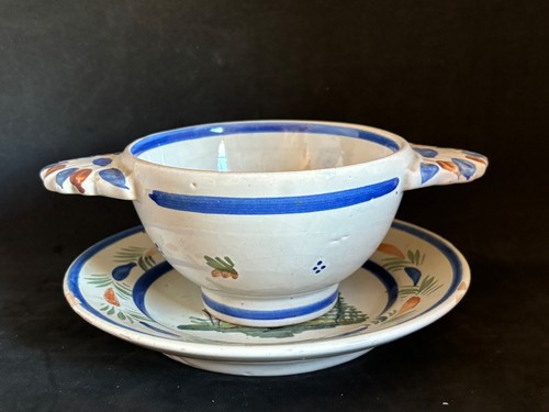 Ancien ensemble bol soucoupe - +,