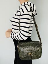 Sac à main ancien en cuir d'autruche vintage 1970s