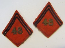 pattes de col d'officier du